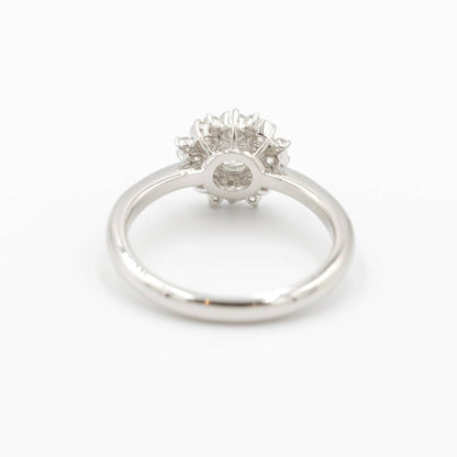プラチナ Pt900 リング ダイヤモンド 0.344ct 中研鑑 鑑別書有り 11号