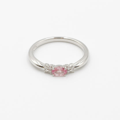 プラチナ Pt900 リング パパラチア 0.222ct DGL 鑑別書有り 11号