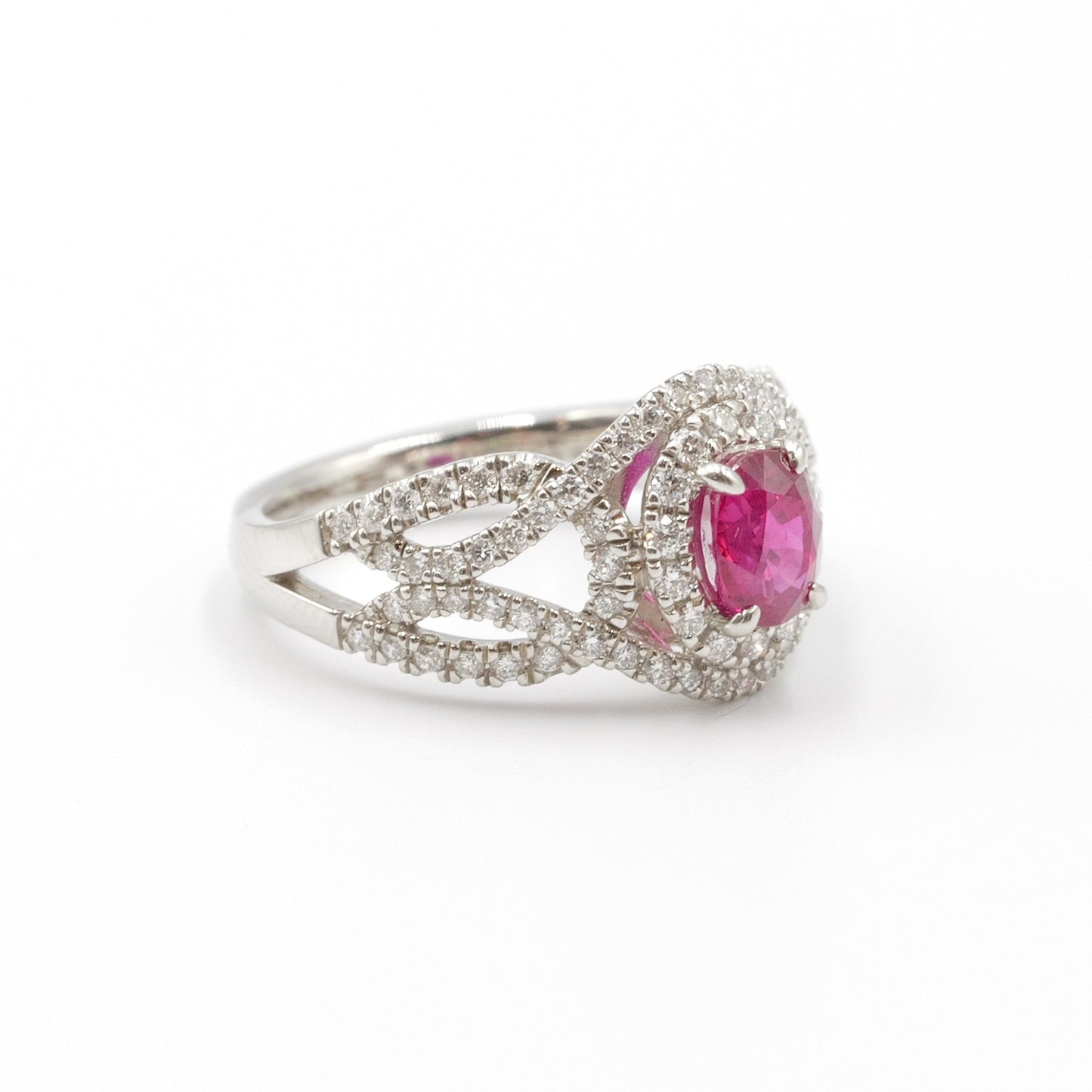 プラチナ Pt900 リング ルビー 1.01ct GIA 鑑別書有り ミャンマー産 11号