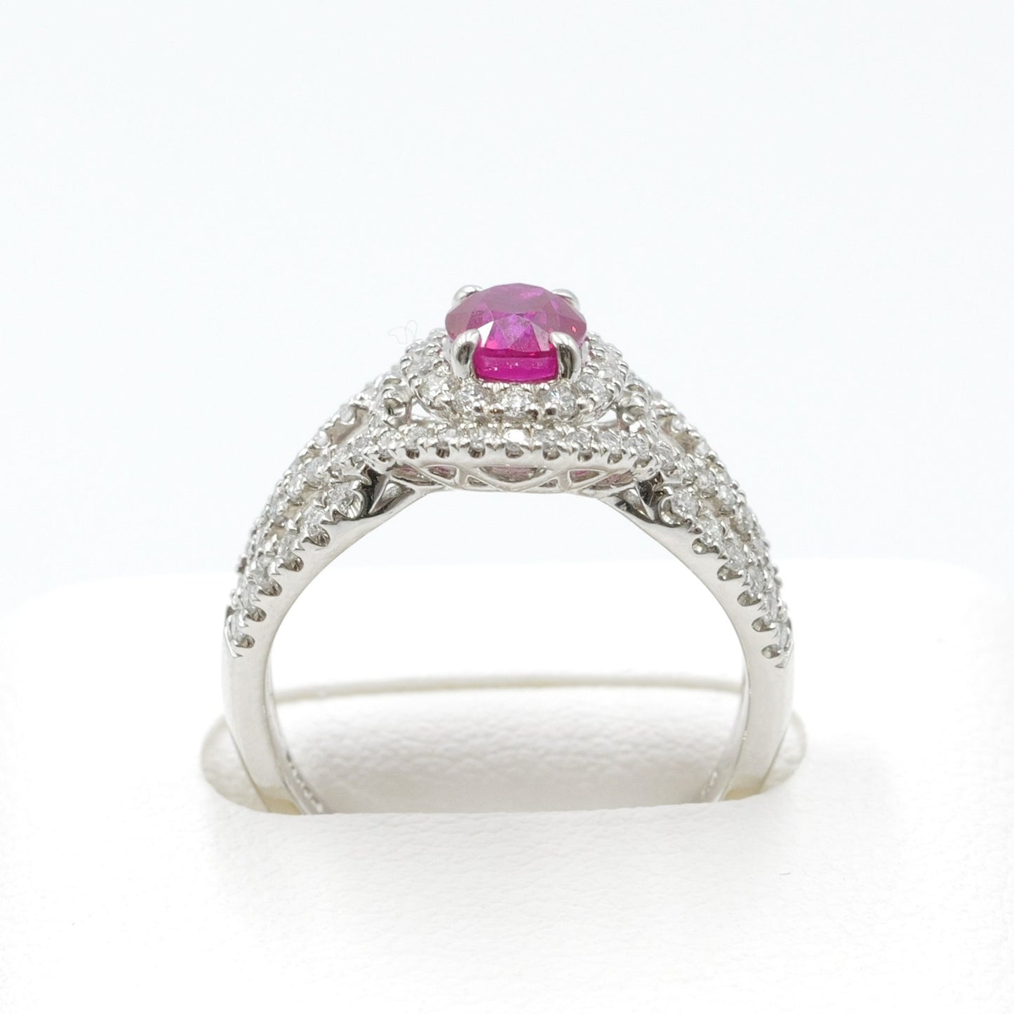 プラチナ Pt900 リング ルビー 1.01ct GIA 鑑別書有り ミャンマー産 11号