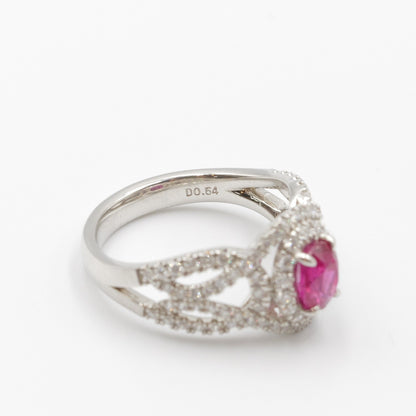 プラチナ Pt900 リング ルビー 1.01ct GIA 鑑別書有り ミャンマー産 11号