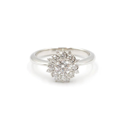 プラチナ Pt900 リング ダイヤモンド 0.344ct 中研鑑 鑑別書有り 11号