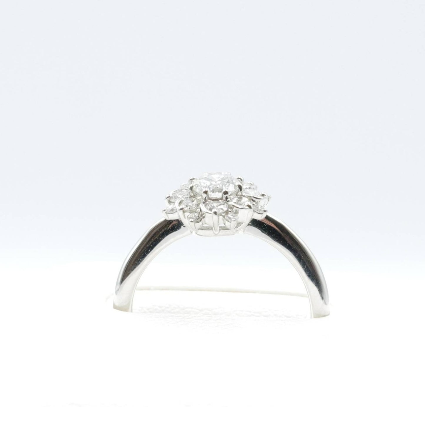 プラチナ Pt900 リング ダイヤモンド 0.344ct 中研鑑 鑑別書有り 11号