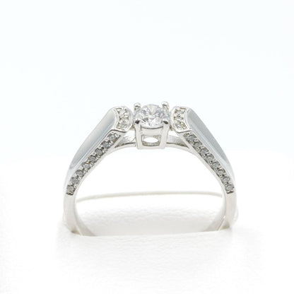プラチナ Pt950 リング ダイヤモンド 0.32ct GIA 鑑別書有り 15号