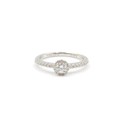 プラチナ Pt900 リング ダイヤモンド 0.18ct GIA 鑑別書有り 9.5号