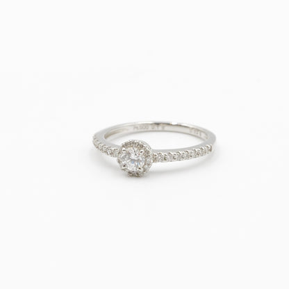 プラチナ Pt900 リング ダイヤモンド 0.18ct GIA 鑑別書有り 9.5号