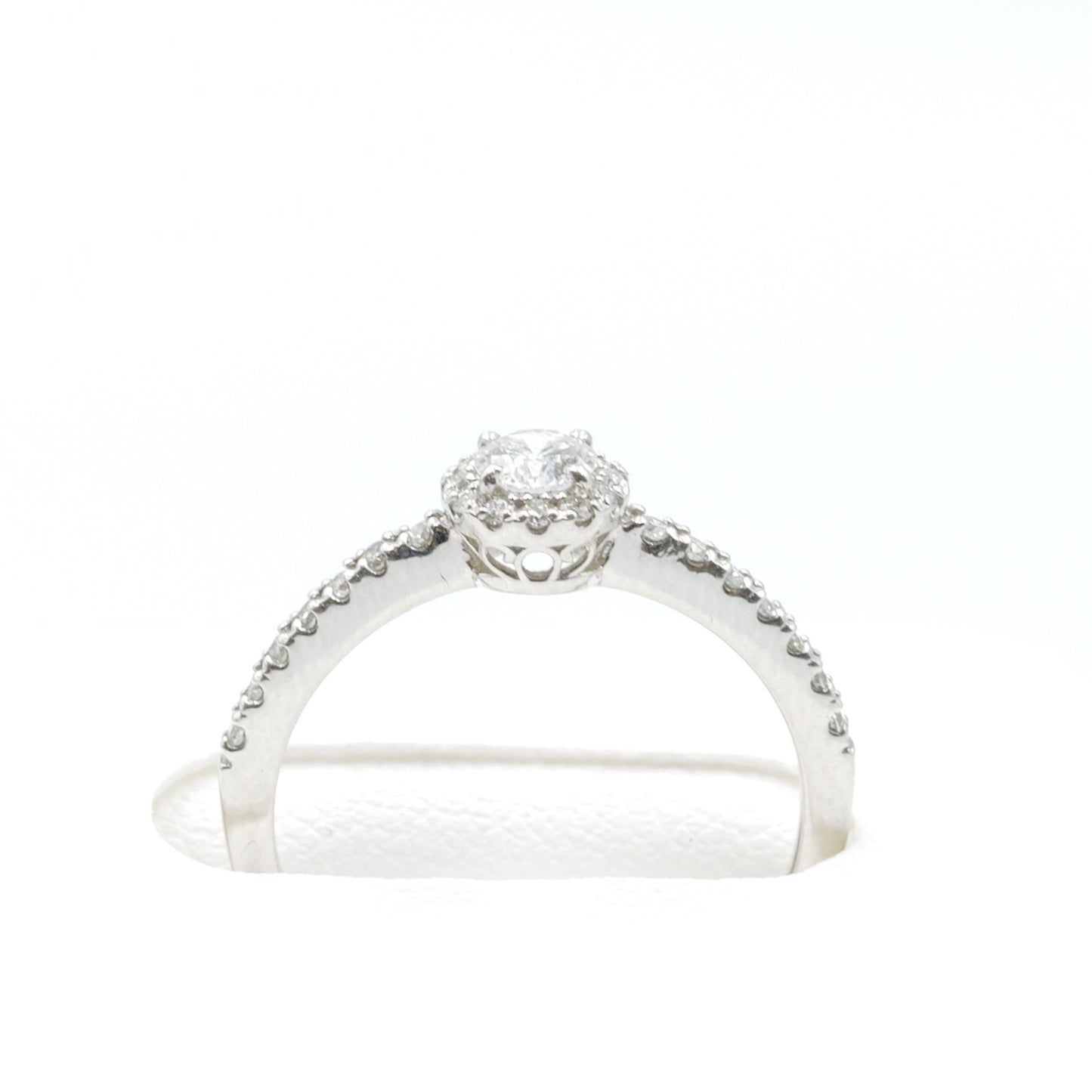 プラチナ Pt900 リング ダイヤモンド 0.18ct GIA 鑑別書有り 9.5号