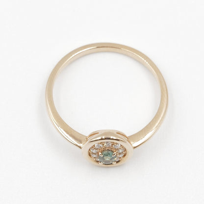 ピンクゴールド K18 リング アレキサンドライト 11号