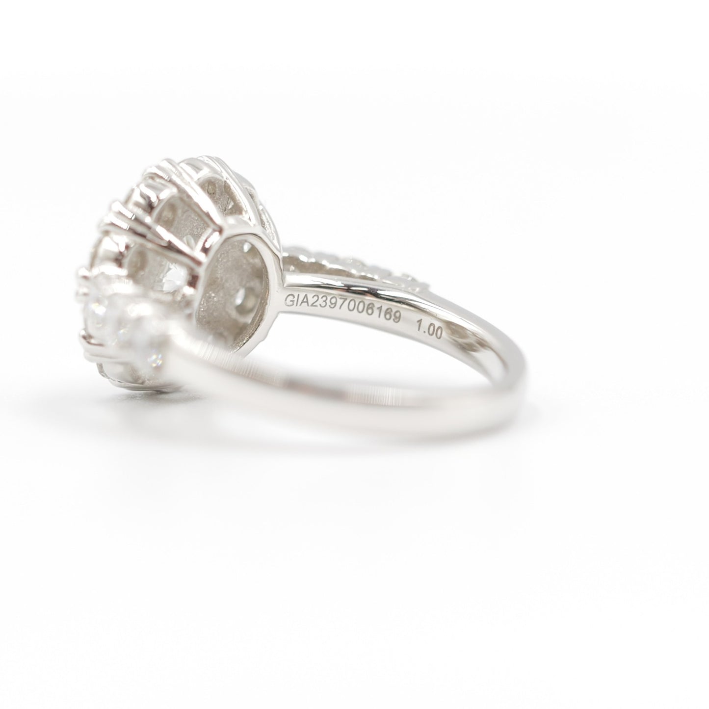 極上 天然 ダイアモンドリング 指輪 1.00ct ハート＆キュピット GIA鑑定書付