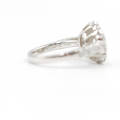 極上 ラボグロウン LGD ダイアモンドリング 指輪 1.04ct IDEAL CUT IGI鑑定書付