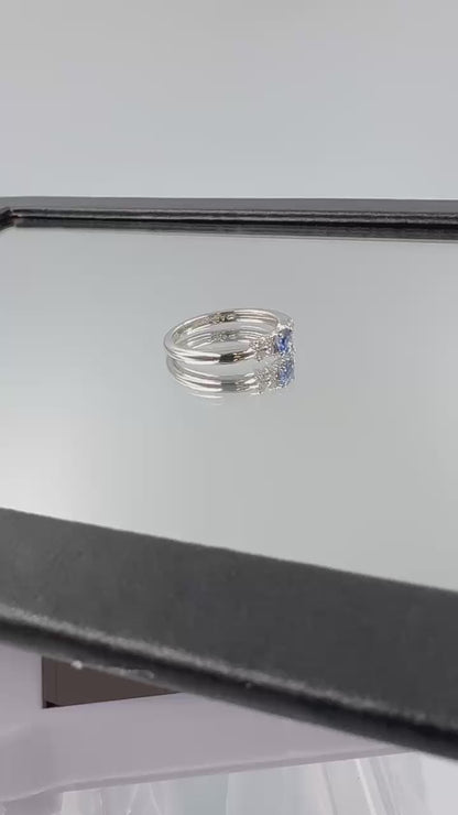 プラチナ Pt900 リング サファイヤ リング 11.5号