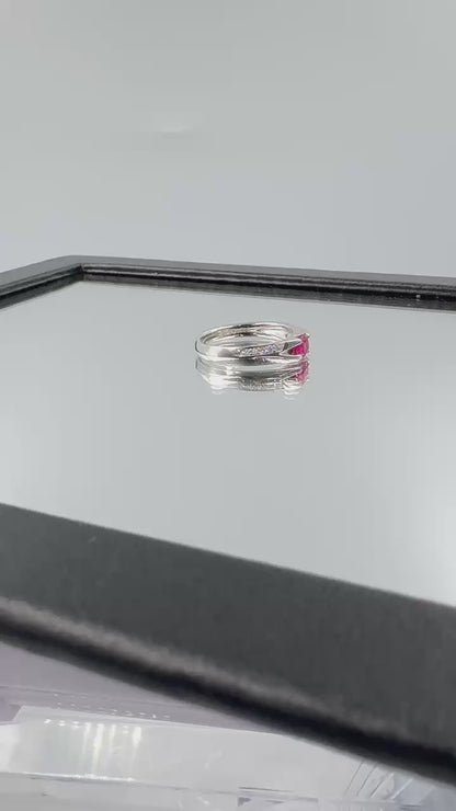 プラチナ Pt900 リング ルビー 11.5号