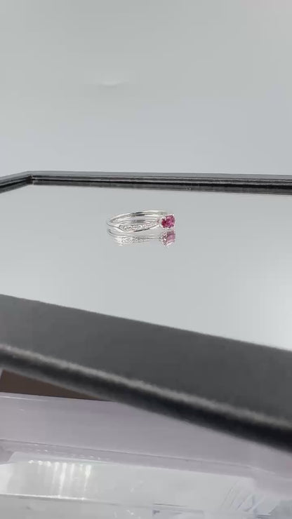 プラチナ Pt900 リング ルビー 11号
